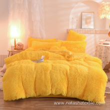 Custom winter PV plush polyester comforter sets